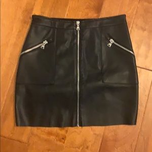 Express faux leather skirt size 0